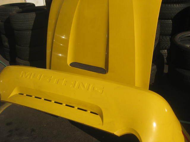 1999 mustang gt hood canary yellow  nice