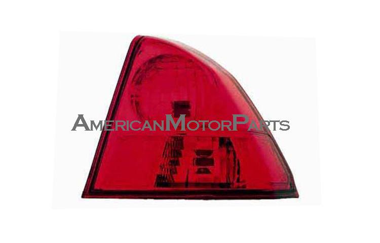 Right passenger replacement outer tail light 03-05 honda civic 4dr 04-05 hybrid