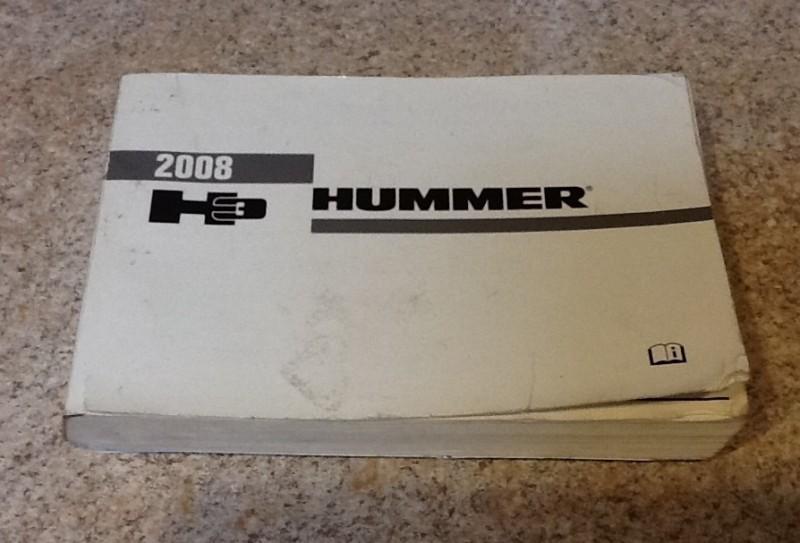 2008 08 hummer h3 owners manual