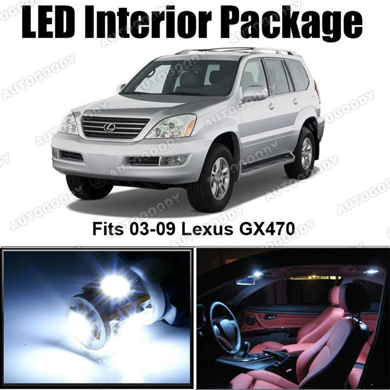 11 x white led lights interior package deal lexus gx470