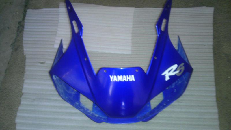 99-02 yamaha yzf r6 upper front fairing, oem cowling perfect fit