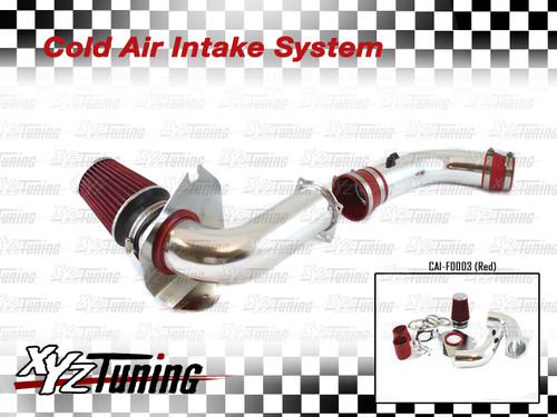 Red 94-98 mustang 3.8l v6 cold air intake induction kit + filter 3.5"