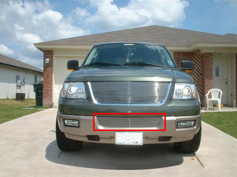 Vfits 03-06 ford expedition bumper replacement billet grille insert