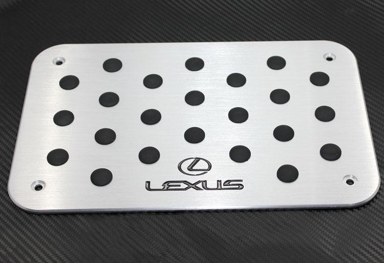 Thick aluminum sport style floor carpet mat antiskid patal pad plate for lexus