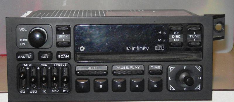 97 98 99 00 01 02 dodge chrysler plymouth jeep oem cd radio p5269432