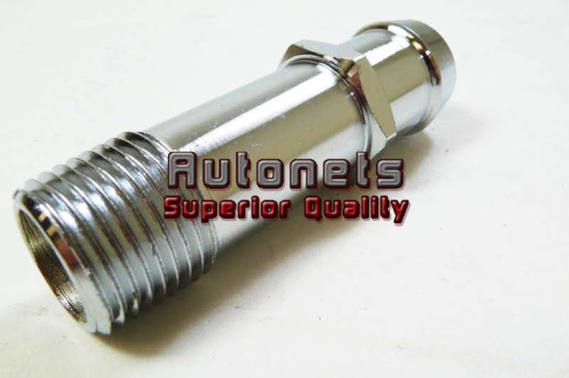 Chrome steel 1/2" npt  to 3/4" water pump hose fittings