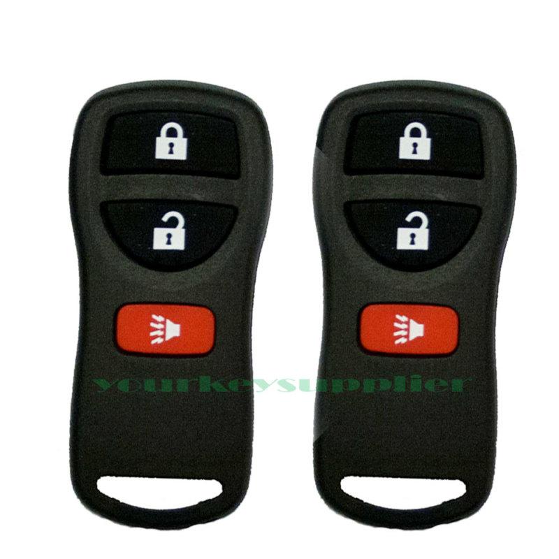 2 - new nissan 3 button keyless entry remote key fob transmitter kbrastu15