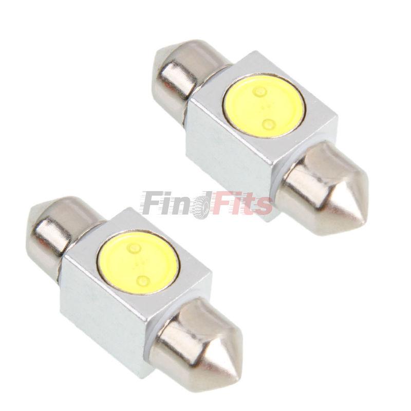 New 2pcs high power led smd festoon dome car light lamp 3243 6418 12v 31mm white