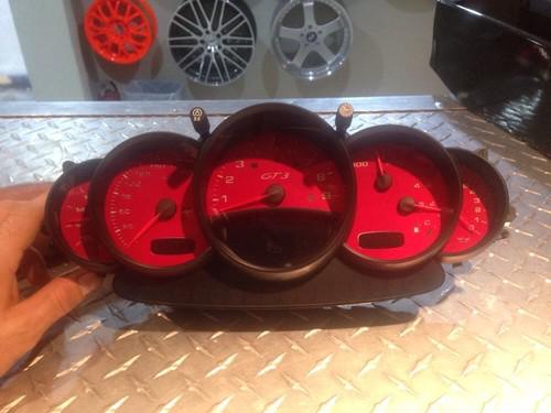 Porsche like new gt3 red gauge cluster 996 99-05