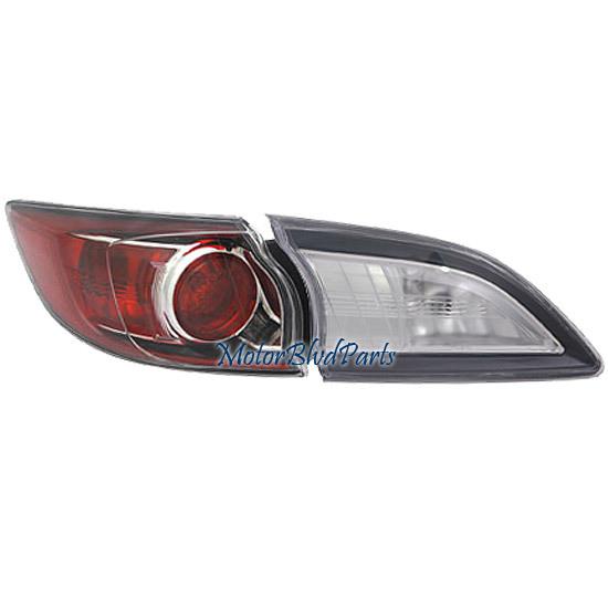 10-12 mazda 3 hatchback tail lamp light 2pc driver left lh l