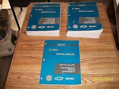 1997 chevy express\gmc savana factory issue repair manual set