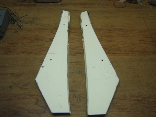 Inner sail panels,used set, 1978-1987 el camino, rear back window glass reveal 