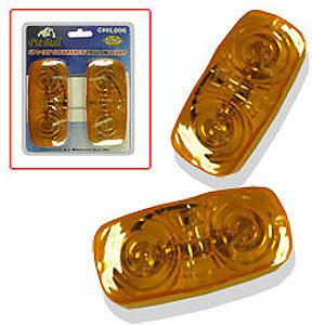 2pc clearance side marker light truck trailers amber yellow boat rvs automotive