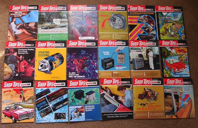 Vintage ford shop tips 1968 1969 1970 1972 1973 autolite magazine brochur fomoco