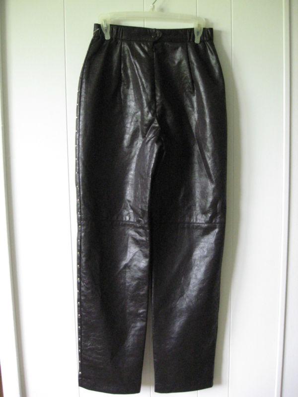 Women's faux leather pants size 8