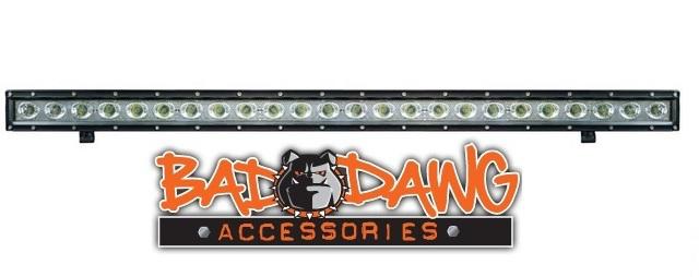 Led light bar (single row) 40" inches long (12 piece) 120 watt w/wiring ~(black)