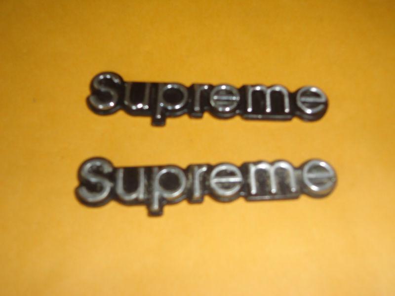 1981-1987 supreme door panel emblems