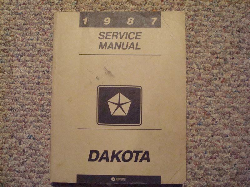 1987 chrysler dodge dakota truck factory service work shop repair manual book 