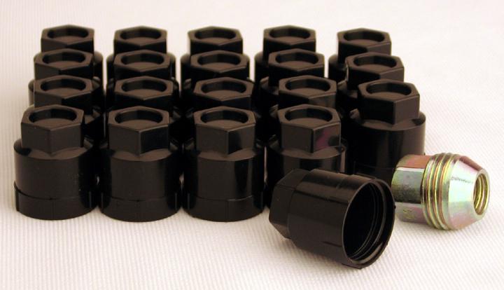 Chevy corvette camaro black lug nut covers caps early models free shipping new