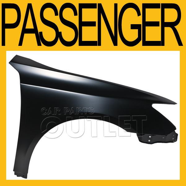 2007-2012 lexus es350 sedan passenger side front fender primed steel assembly rh