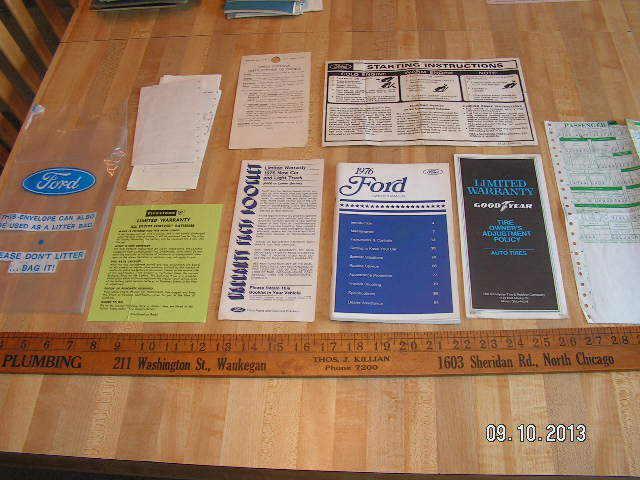 1976 ford original owner's/owners manual/galaxie/custom/ltd/wagon + bonus items!