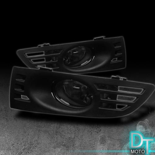 Smoked 03-05 honda accord 2dr bumper fog lights lamps +switch left+right pair