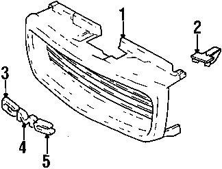 Gmc 19130793 genuine oem factory original grille