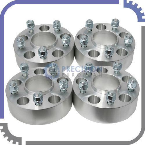 (4) 2.0" 5x4.5 to 5x4.5 - hubcentric jeep wheel spacers - 1/2" studs / nuts - 2"