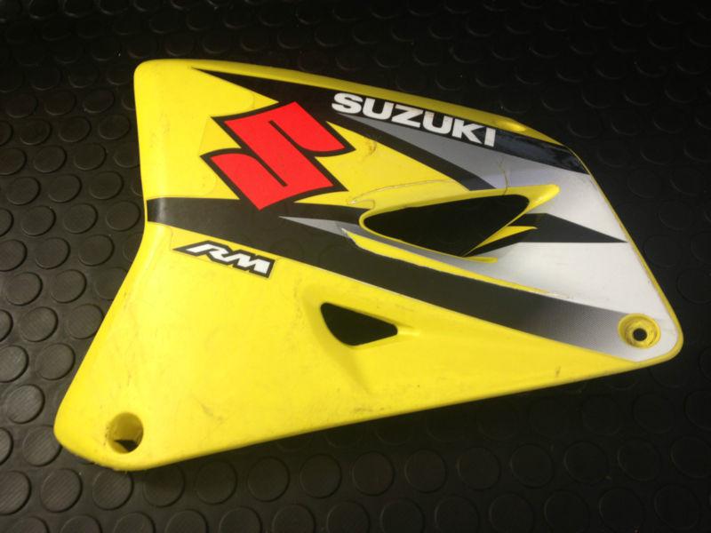 2006 02-09 suzuki rm85 rm 85 80 rm80 side radiator shroud plastic protector