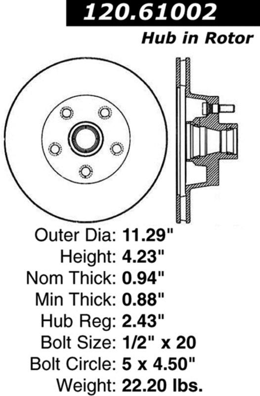 Centric-power slot 126.61002sl stoptech sport rotors