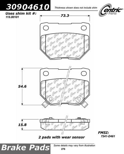 Centric-power slot 309.04610 street performance 89-96 300zx