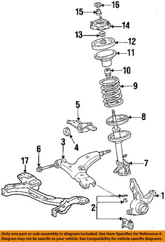 Geo gm oem 94852929 suspension coil spring/coil spring