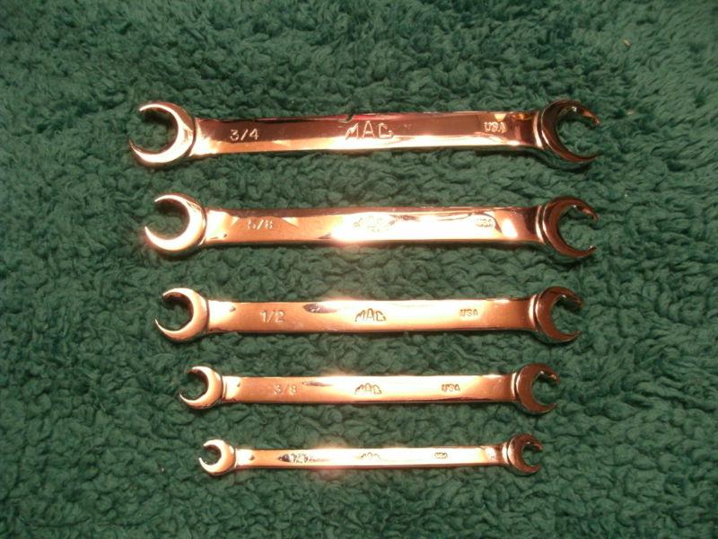 Mac standard flare nut wrench set