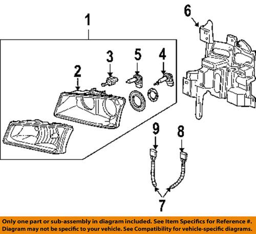 Chevrolet gm oem 10396912 headlight-headlamp assembly