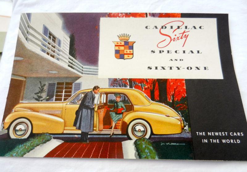 1939 cadillac sixty special & sixty-one 60 61 original brochure 39