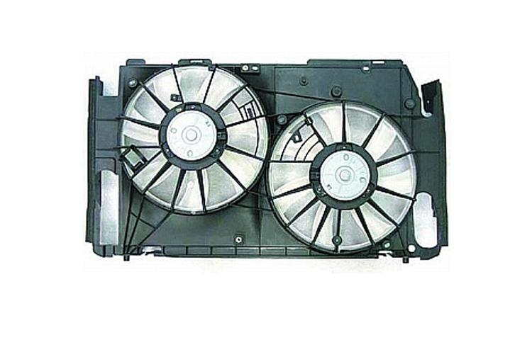 Depo ac condenser radiator cooling fan assembly toyota rav4 2.4l 2.5l 163632817