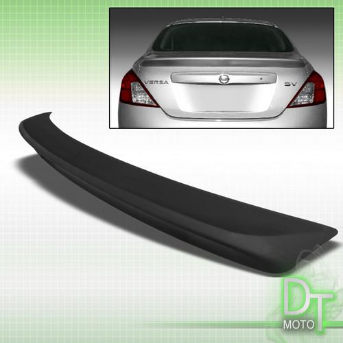 12-14 nissan versa 4dr sedan factory style rear trunk paintable spoiler wing lip