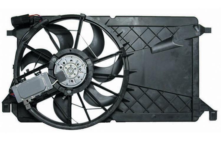 Depo ac condenser radiator cooling fan 04-09 05 06 07 08 mazda 3 z60215025g