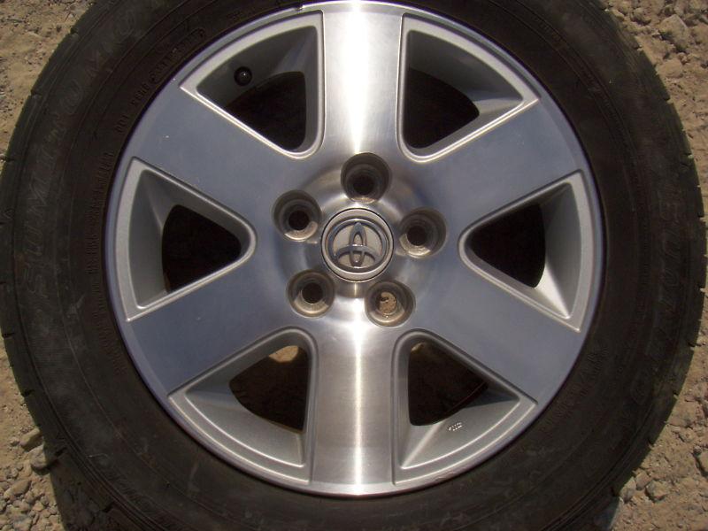 16" 2004 to 2008 toyota sienna 5 spoke machined face alloy wheel/rim 