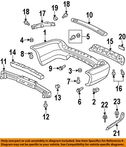 Honda oem 71581s9va00 rear bumper-spacer