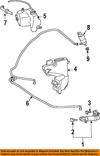 Mercedes-benz-mb oem 2118602147 washer-nozzle assembly