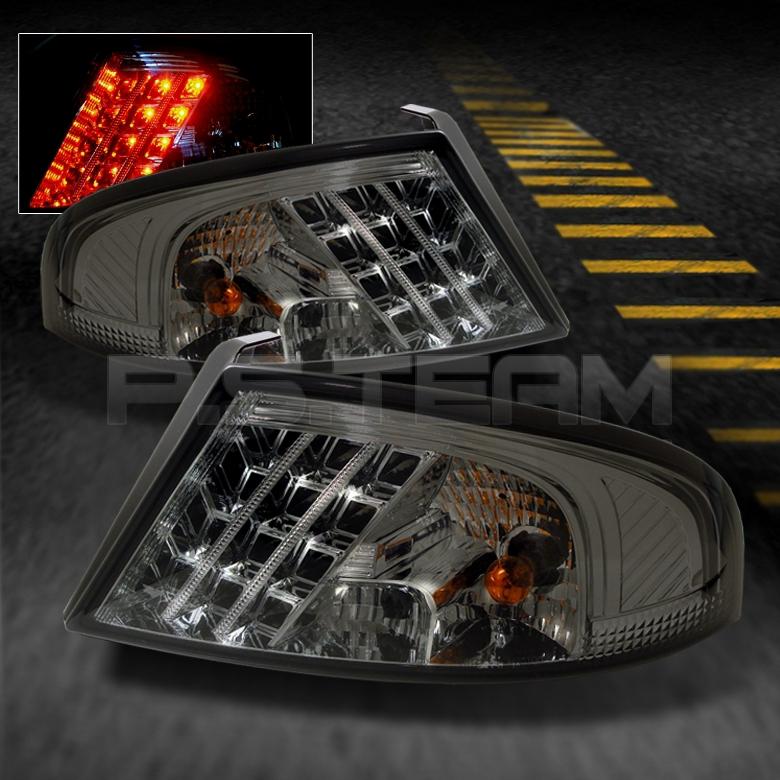 Smoked 01-06 dodge stratus 4dr sedan jdm led tail brake lights lamps left+right