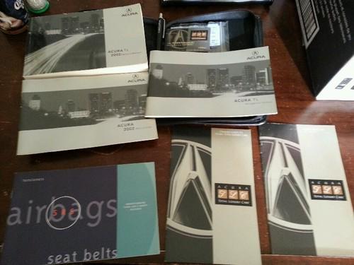 Tl sedan 02 2002 acura owners owner's manual set with case all acura tl models