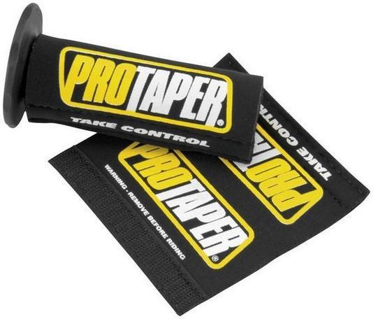 Pro taper grips/grip covers protector black w/logo