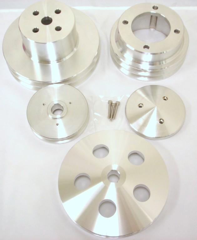 1 day sale > oldsmobile 2 2 1 groove aluminum 4 pulleys & cover 350 455 v8 late