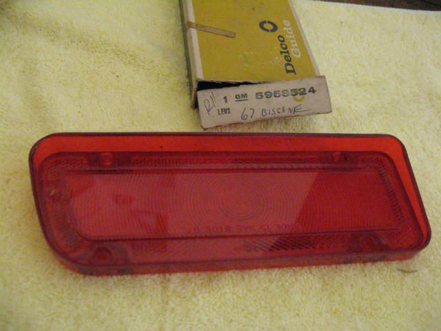 1967 chevy biscayne taillight lens   rh   nos