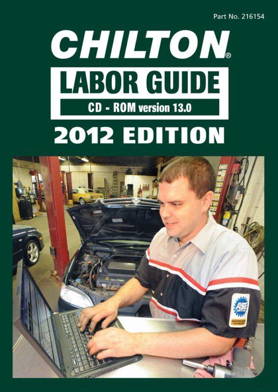 Chilton 2012 labor guide cd-rom domestic & imported vehicles #216154 ~clearance~