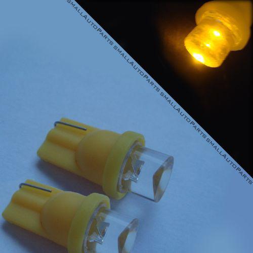 2 x yellow led t10 194 2825 168 158 wedge lights bulbs license plate parking