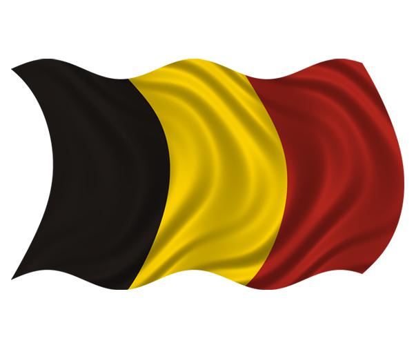 Belgium waving flag decal 5"x3" belgian vinyl car window bumper sticker zu1