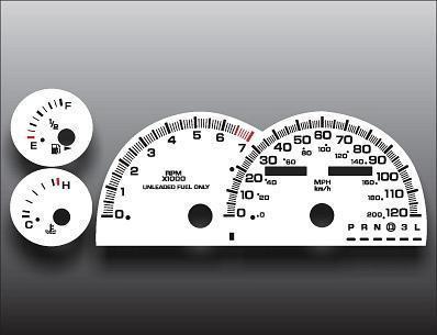 1993-1997 chrysler concorde instrument cluster white face gauges 93-97